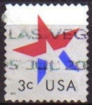 Sellos de America - Estados Unidos -  USA 2002 Scott 3613 Sello Estrella Star usado