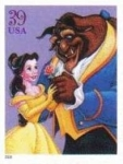 Stamps United States -  USA 2006 Sello Nuevo Disney La Bella y la Bestia 39c sin goma