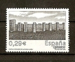 Stamps Spain -  Castillo de Baños de la Encina.