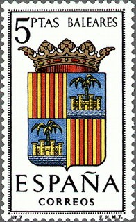 ESPAÑA 1962 1412 Sello Nuevo Escudos de las Capitales de Provincia Españolas Baleares