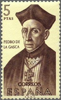 ESPAÑA 1962 1461 Sello Nuevo Forjadores de America Pedro de la Gasca (1494-1567)