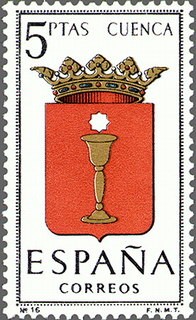 ESPAÑA 1963 1484 Sello Nuevo Escudos de las Capitales de Provincias Españolas Cuenca