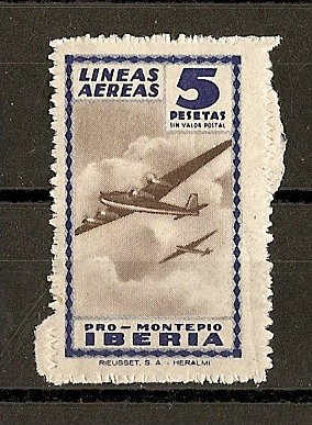 Lineas Aereas Iberia. ( Pro-Montepio).