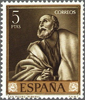 ESPAÑA 1963 1506 Sello Nuevo José de Ribera El Españoleto San Pedro