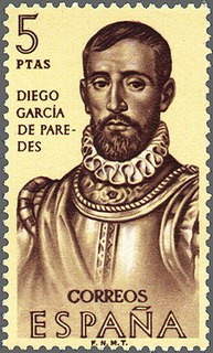 ESPAÑA 1963 1533 Sello Nuevo Forjadores de América Garcia de Paredes (1510-1563)