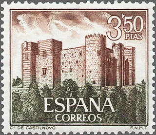 ESPAÑA 1969 1930 Sello **MNH Castillos de España Castilnovo (Segovia)