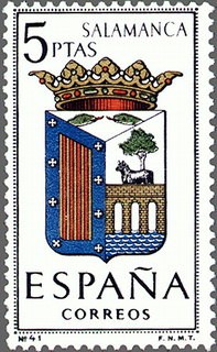 ESPAÑA 1965 1635 Sello Nuevo Serie Escudos Provincias Españolas Salamanca