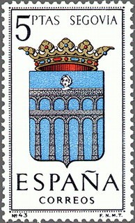 ESPAÑA 1965 1637 Sello Nuevo Serie Escudos Provincias Españolas Segovia