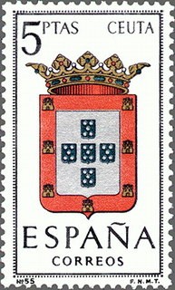 ESPAÑA 1966 1702 Sello **MNH Escudos de las Capitales de Provincias Españolas. Ceuta