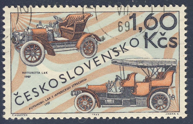 Automobile L&K S Americkou Strechou 1907  Voituretta L&K 1907