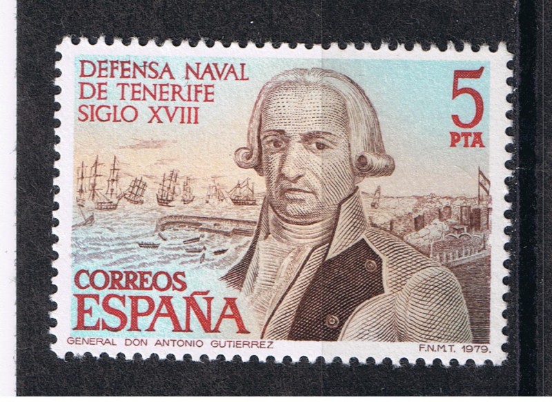 Edifil  2536  Defensa Naval de Tenerife Siglo XVIII   