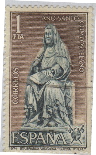 Año santo compostelano-Sta.Brigida de Vadstena(Suecia)-1971