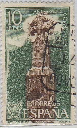 Año santo compostelano-Cruz de Roncesvalles(Navarra)-1971