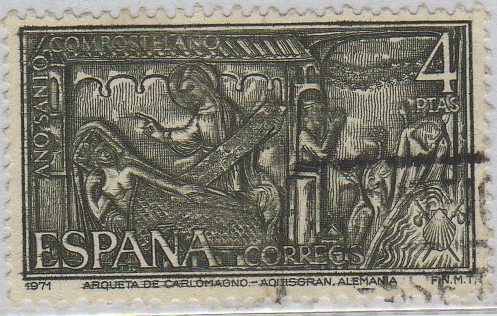 Año santo compostelano-Arqueta de Carlomagno-Aquisgran(Alemania)-1971