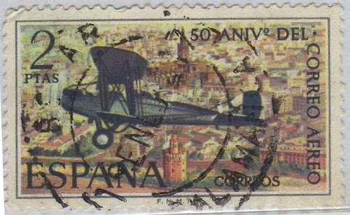 L aniversario del correo aereo-Havilland DH-9-1971