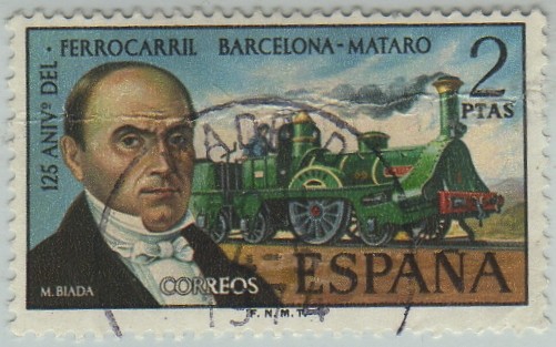 125º Aniversariodel ferrocarril Barcelona-Mataro-1974