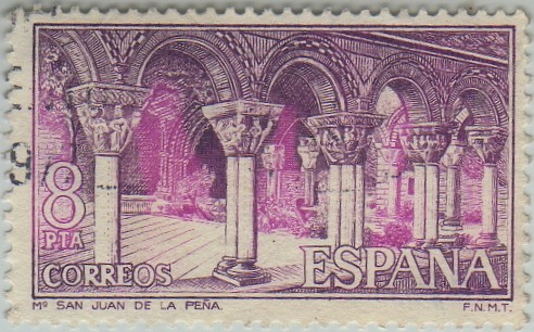 Monasterio de San Juan de la Peña-claustro-1975