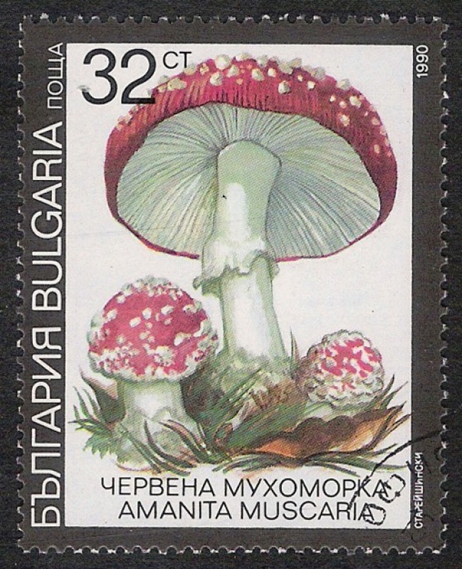 SETAS-HONGOS: 1.120.034,06-Amanita muscaria -Dm.991.10-Y&T.3355-Mch.3889-Sc.3600	