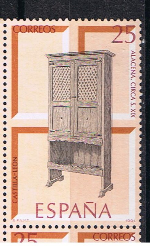 Edifil  3128  Artesanía española.  Muebles   