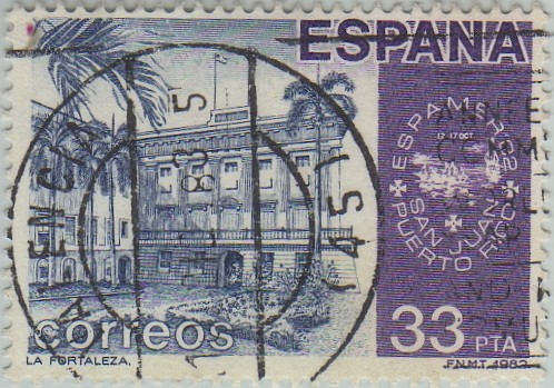 America-España-La fortaleza-(San Juan de Puerto Rico)-1982