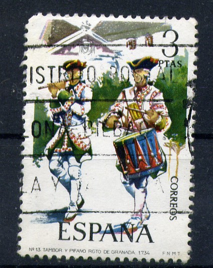 Tambor y pifano reg. de Granada 1734