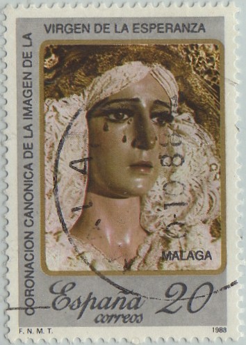 coronacion canonica de la imagen de la Virgen de la Esperanza-Malaga-1988