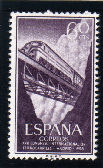 1958 27º Congreso Ferrocarriles Edifil 1233