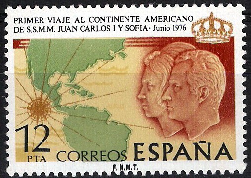 2333 Primer viaje de SSMM los Reyes de España al continente Americano