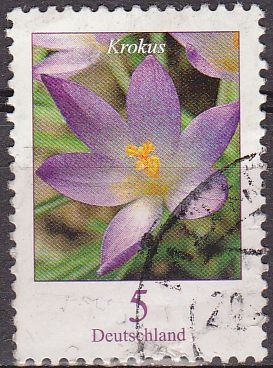 ALEMANIA 2005 Scott 2307 Sello Serie Basica Flor Krokus 5 Usado Michel 2480 Allemagne Duitsland Germ