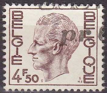 Belgica 1974 Scott 754 Sello Rey Balduino 4,50Fr usado