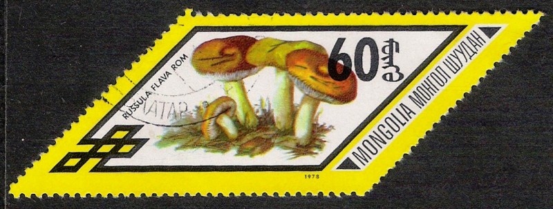 SETAS-HONGOS: 1.192.015,01-Russula flava -Phil.48106-Dm.978.12-Y&T.955-Mch.1137-Sc.1008