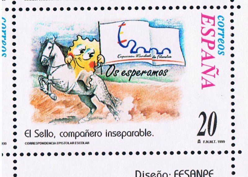 Edifil  3676  Correspondencia Epistolar Escolar.  El sello, compañero inseparable. 