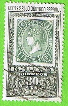 Centenario del Primer Sello Dentado (Sello d´1 real d´1865)