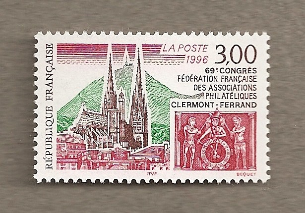 60 Congreso de Sociedades Filatélicas en Clermont-Ferrand