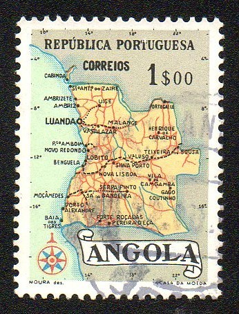 Mapa de Angola