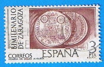 Bimilenario de Zaragoza, (Moneda de Cesar Agusto)