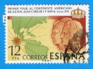 Primer viaje al continente americanode SS,MM: los Reyes de españa