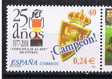 Edifil  3805  25 años de la Copa de S.M. el Rey de Fútbol.  