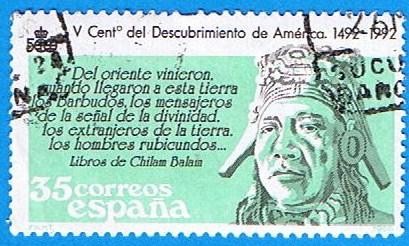 V centenario del descubrimiento de America (  Indigena Precolonbino )