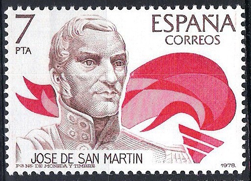 2489 América-España. José de San Martín.