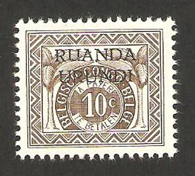 ruanda urundi, sello congo belga