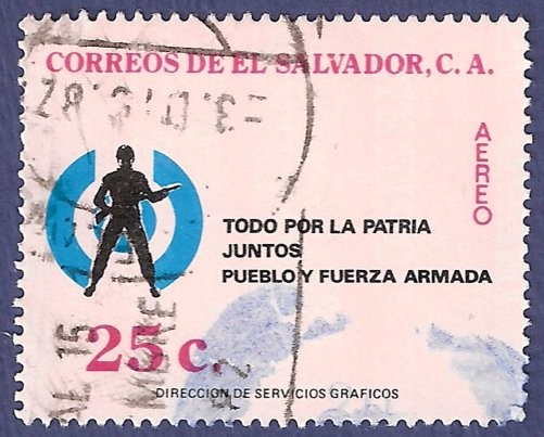 EL SALVADOR Todo por la patria 25 aéreo