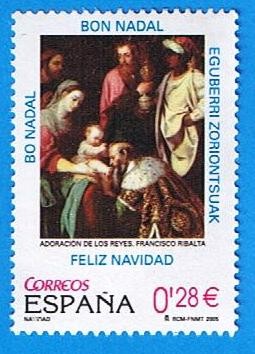 nº 4194  Navidad 2005 ( la Adoracion de los Reyes )