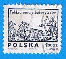 Polski drzcworyt Ludowy XVI w