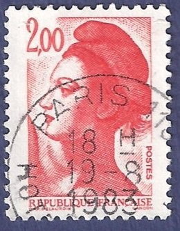 FRA Yvert 2274 Liberté 2,00 rojo