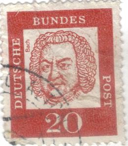 ALEMANIA 1961 (M352) Bundesrepublik Bach 20