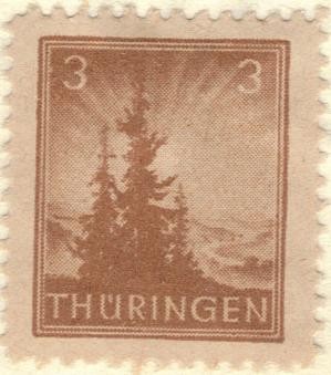 ALEMANIA 1945 (M SBZ1) Navidad Turingia 3