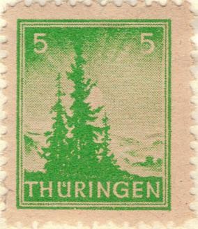 ALEMANIA 1945 (M SBZ1) Navidad Turingia 5