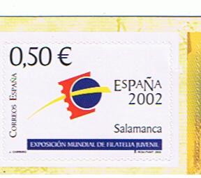 Edifil  SH 3943 A  Exposición Mundial de Filatelia Juvenil ESPAÑA 2002  Salamanca  