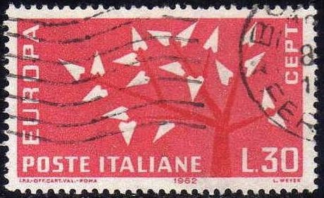 Italia 1962 Scott 860 Sello Serie Europa usado